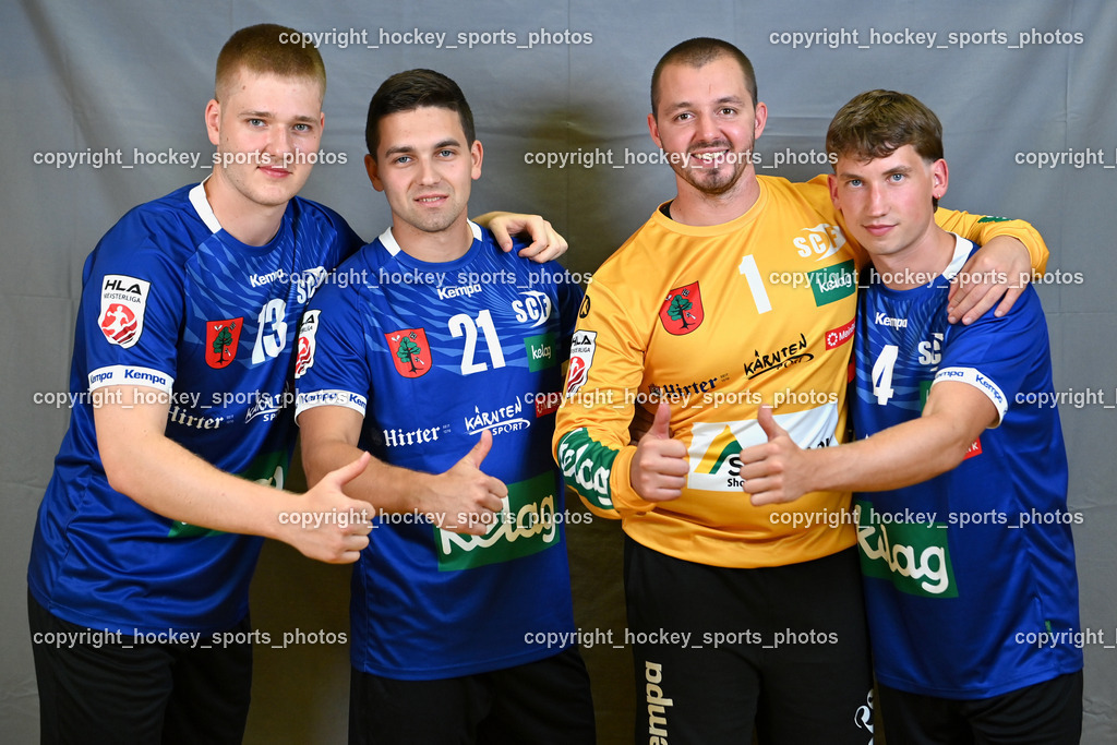 SC Ferlach Media Day Saison 2025/26 | #13 David Gysin SC Ferlach, #1 Gasper Dobaj SC Ferlach, #4 Stefan Wuzella SC Ferlach, SC Ferlach Media Day Saison 2025/26, SC Ferlach Media Day Saison 2025/26 am 22.08.2025 in Ferlach (Ballspielhalle Ferlach), Austria, (Photo by Bernd Stefan)