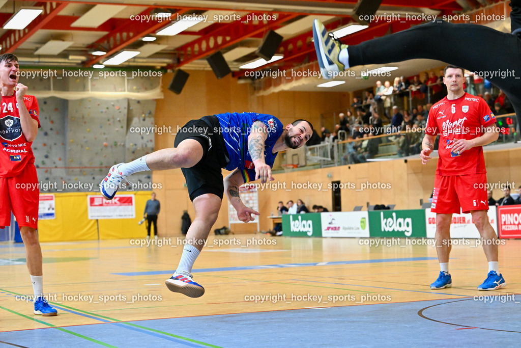 SC Ferlach vs. UHK Krems 17.2.2023 | #24 DICKER Daniel, #81 MILICEVIC Adrian, #5 KIRVELIAVIČIUS Romas