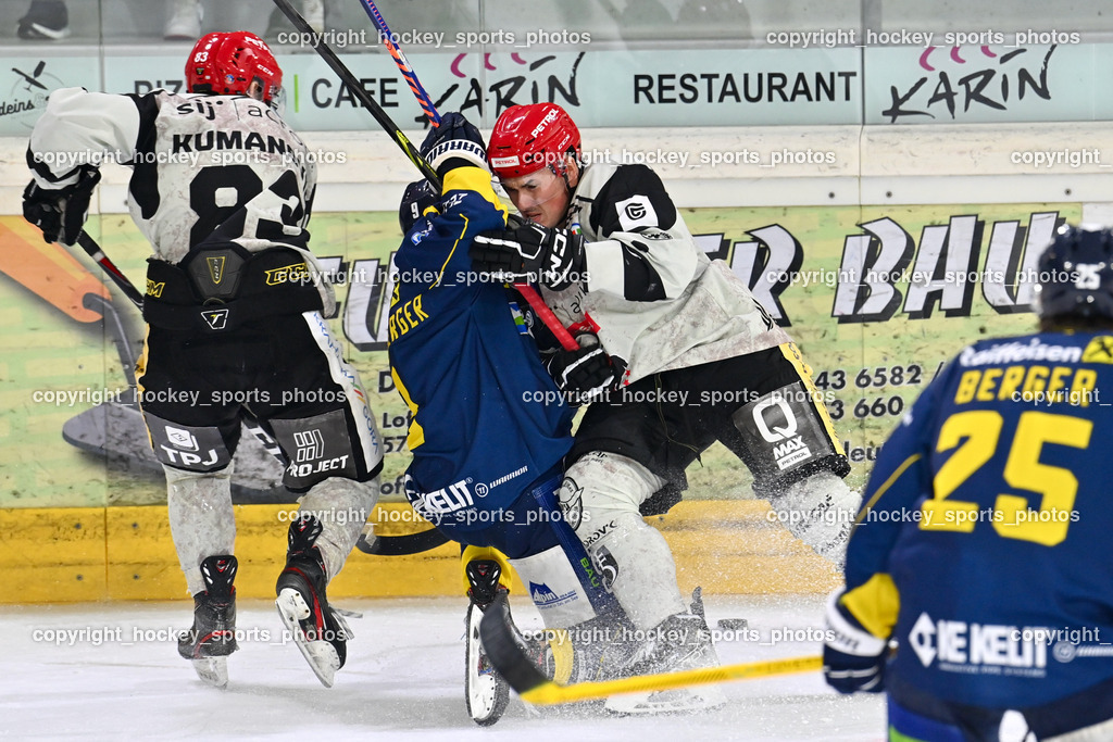 EK Zeller Eisbären vs. HDD Jesenice 1.10.2022 | #9 Rattensberger David, #9 Rajsar Patrik