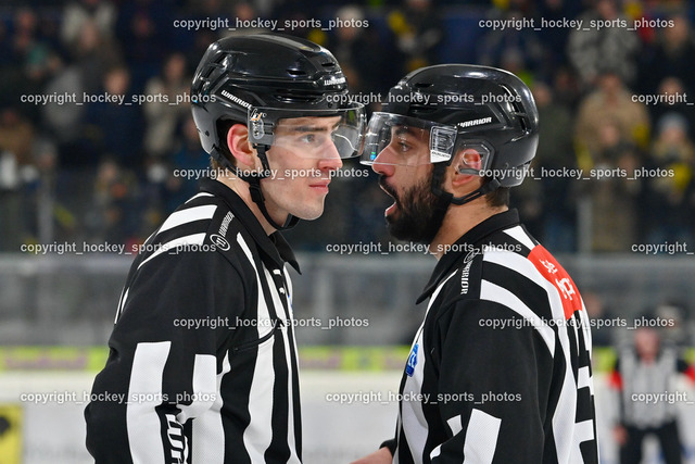 EK Zeller Eisbären vs. Redbull Eishockey Akademie 9.2.2023 | PUFF Wolfgang, WIMMLER Alexander, Referees