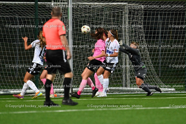 Liwodruck Carinthians Hornets vs. LASK Frauen 16.9.2023 | #1 Anja Meier, #75 Mavie Schweitzer, Tor LASK Frauen