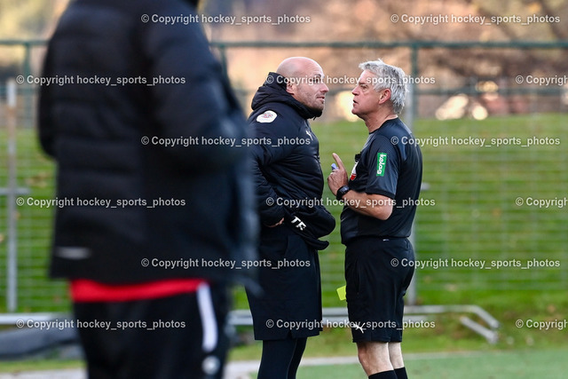 Liwodruck Carinthians Hornets vs. Union Geretsberg 6.11.2022 | Headcoach Union Geretsberg Andreas Meindl, Schrittesser Johann Referee