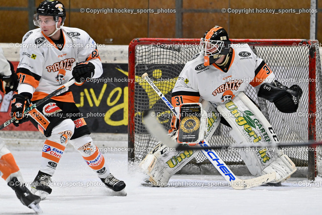 EC Spittal Hornets vs. USC Piraten Velden 7.2.2024 | #81 Wieser Christopher, #31 Schmarl Markus