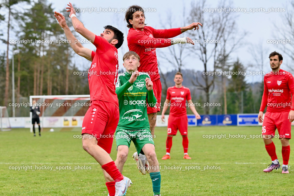 ATUS Ferlach vs. FC Lendorf 15.4.2022 | #13 Nemanja Veselinovic, #29 Michael Morgenstern, #45 Christopher Katschnig