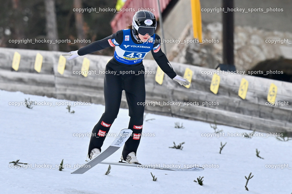 Weltcup Skispringen Villach Damen 28.12.2022 | #43 WIEGELE Hannah