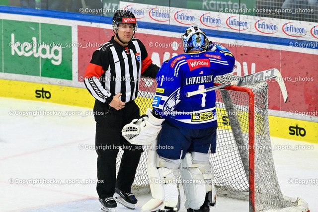 EC IDM Wärmepumpen VSV vs. Black Wings Linz 1.1.2024 | SMETANA LADISLAV Referee, #1 Lamoureux Jean Philippe