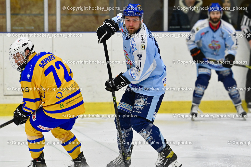 EHC Althofen vs. ESC Steindorf 27.2.2023 | #72 Seifried Sandro, #95 Gelfanov Ruslan