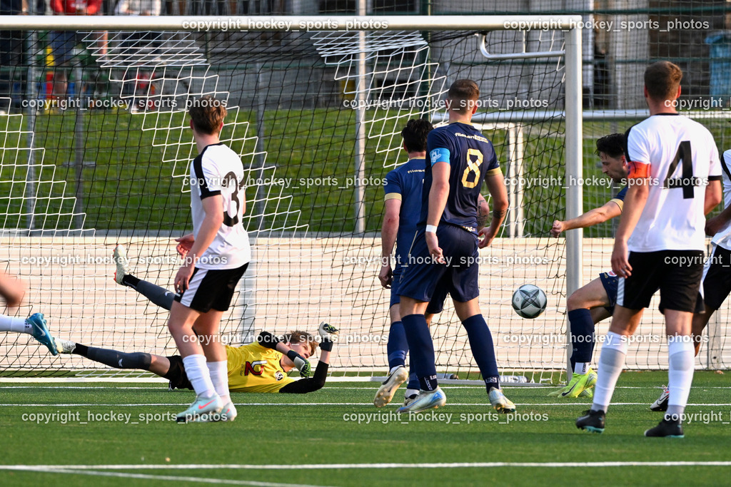 SV Spittal 1921 vs. ATUS Velden | #99 Simon Josef Rauter SV Spittal, #31 Matthias Mitterdorfer SV Spittal, #8 Fabian Kopeinig ATUS Velden, #4 Thomas Walker SV Spittal, SV Spittal 1921 vs. ATUS Velden, SV Spittal 1921 vs. ATUS Velden am 05.06.2025 in Spittal an der Drau (Goldeck Stadion), Austria, (Photo by Bernd Stefan)