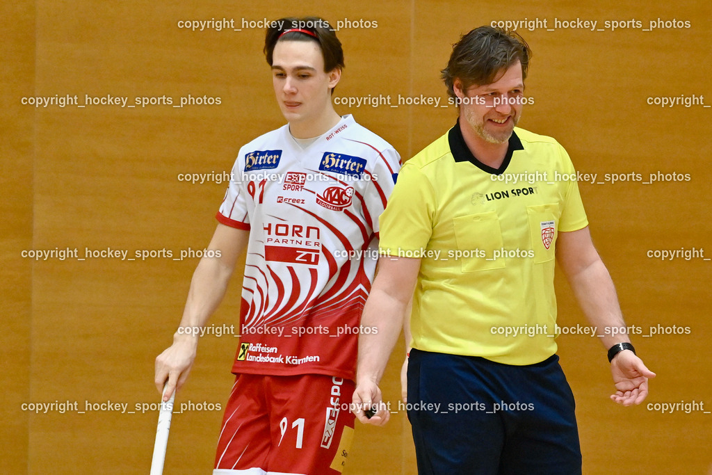 VSV Unihockey vs. KAC Floorball 4.2.2023 | #91 Nico Jellen, Kamil Vraspir Referee