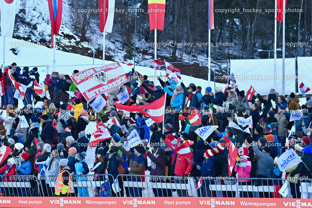 Weltcup Skispringen Villach Damen 29.12.2022 | Skisprung Fans, Alpen Arena