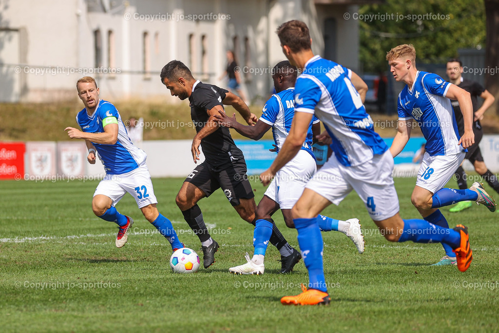 Giessen_Darmstadt (90) | 16.07.2023; Testspiel; Waldstadion Gießen; FC Gießen - SV Darmstadt 98; Ergebnis: 2:0 (0:0)