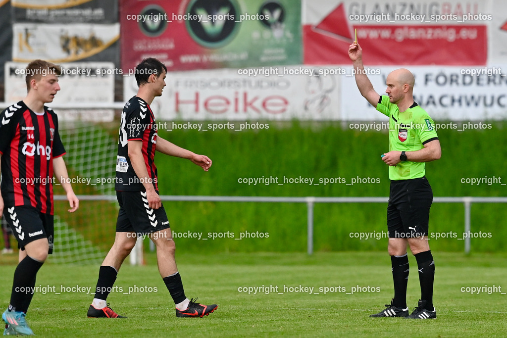 ESV Admira vs. ATUS Velden 20.5.2023 | #14 Fabian Michael Pinter, #23 Advan Pozderac, Lap Jan Referee