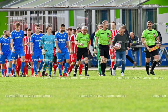 FC KAC 1909 vs. SAK 26.10.2022 | Schrittesser Johann, Maier Christian, Haraga Michael Angelo, Referees, Klaus Mitterdorfer Kärntner Fussballpräsident, 