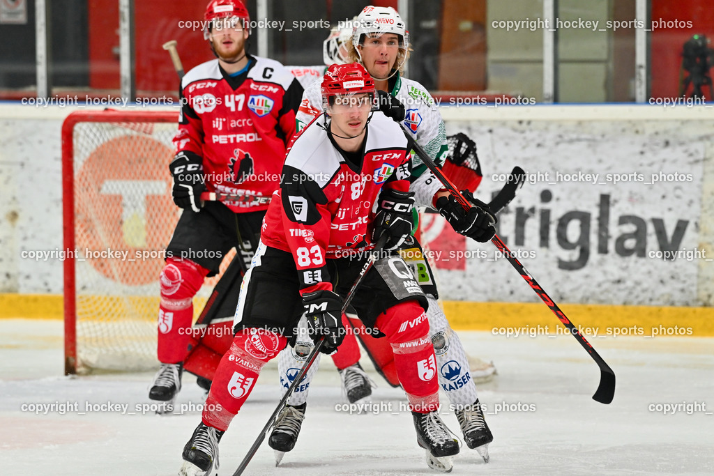 HDD Jesenice vs. EC Bregenzerwald 30.9.2022 | #83 Kumanovic Lovro, #49 Vonbun Felix