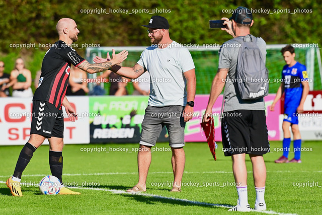 ESV Admira Villach vs. Union Matrei 29.7.2023 | #7 Marco Kudler, Ehrenanstoss, Ballspende, Markus Schlacher 