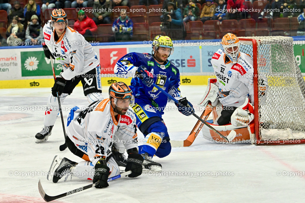 EC IDM Wärmepumpen VSV vs. Black Wings Linz 20.11.2022 | #28 Schumnig Martin, #5 Wolf Raphael, #9 Rauchenwald Alexander, #32 Tirronen Rasmus