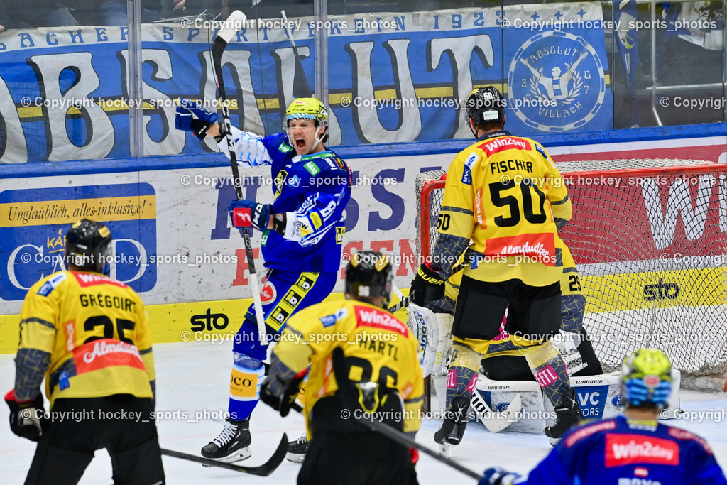 EC IDM Wärmepumpen VSV vs. Vienna Capitals 4.12.2022 | #81 Richter Marco Jubel, Tor EC VSV, #50 Fischer Mario