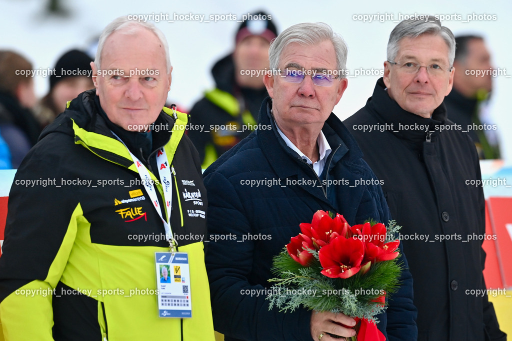 Weltcup Skispringen Villach Damen 28.12.2022 | Rudolf Funk Organisationskomitee, Harald Sobe Stadtrat Villach, Peter Kaiser Landeshauptmann Kärnten