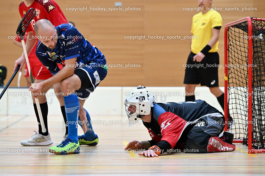 VSV Unihockey vs. Phönix Fireball Floorball SE 10.9.2023 | #25 Jan Sláma, #2 Erik Hotz