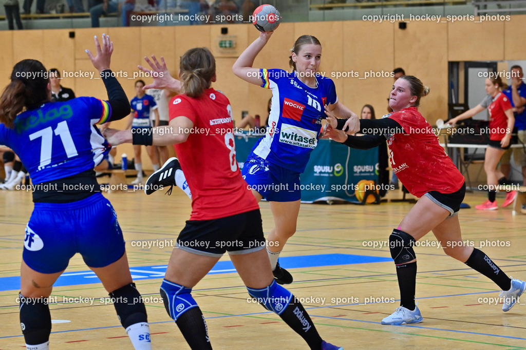 SC Ferlach Damen vs. WAT Atzgersdorf 3.9.2022 | #8 Kolundzic Hena, #10 Fister Petra, #81 BOHNEN Alina