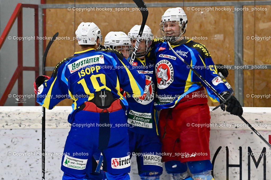 EC Liwodruck Hornets Spittal vs. EHC Althofen 5.11.2022 | Jubel EHC Althofen Mannschaft, #58 Goritschnig Martin, #86 Zeloth Martin, #88 Ettinger Marc, #18 Isopp Maximilian Oliver