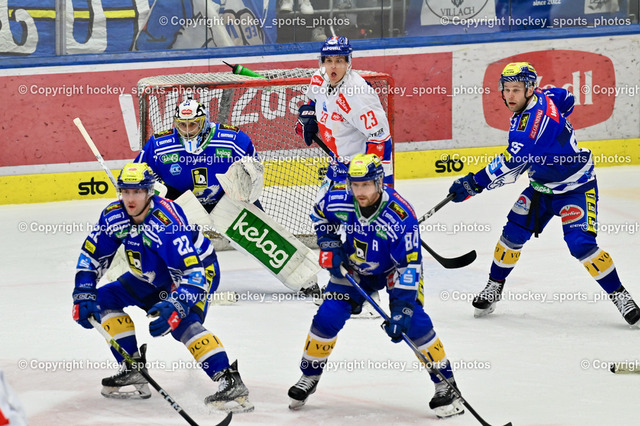 EC IDM Wärmepumpen VSV vs. HC Innsbruck 21.2.2024 | #22 Cap Ethan, #84 Desiardins Andrew, #1 Lamoureux Jean Philippe, #23 Roy Kevin, #95 Katic Mark