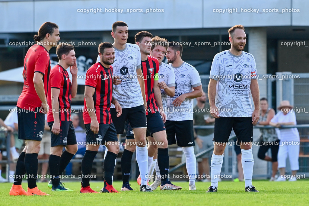 SC Magdalen vs. ATUS Nötsch 13.8.2023 | #5 Raphael Nageler, #5 Marko Dardic, #21 Nicolas Francis Janschitz, #2 Florian Biermann, #15 Christoph Wolfgang Erlacher, #91 Christian Lussnig, #31 Jernej Schwarzmann