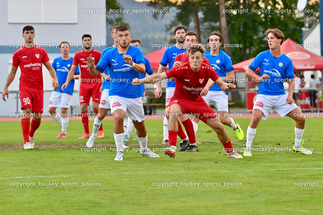 Villacher SV vs. ATUS Ferlach 6.9.2022 | #9 Hannes Marcel Schwarz, #10 Dino Matoruga, #2 Marko Pranjic, #6 Cajetan Maria Thaddäus Kolig, #90 Lukas Jaklitsch, #4 Luca Taurer