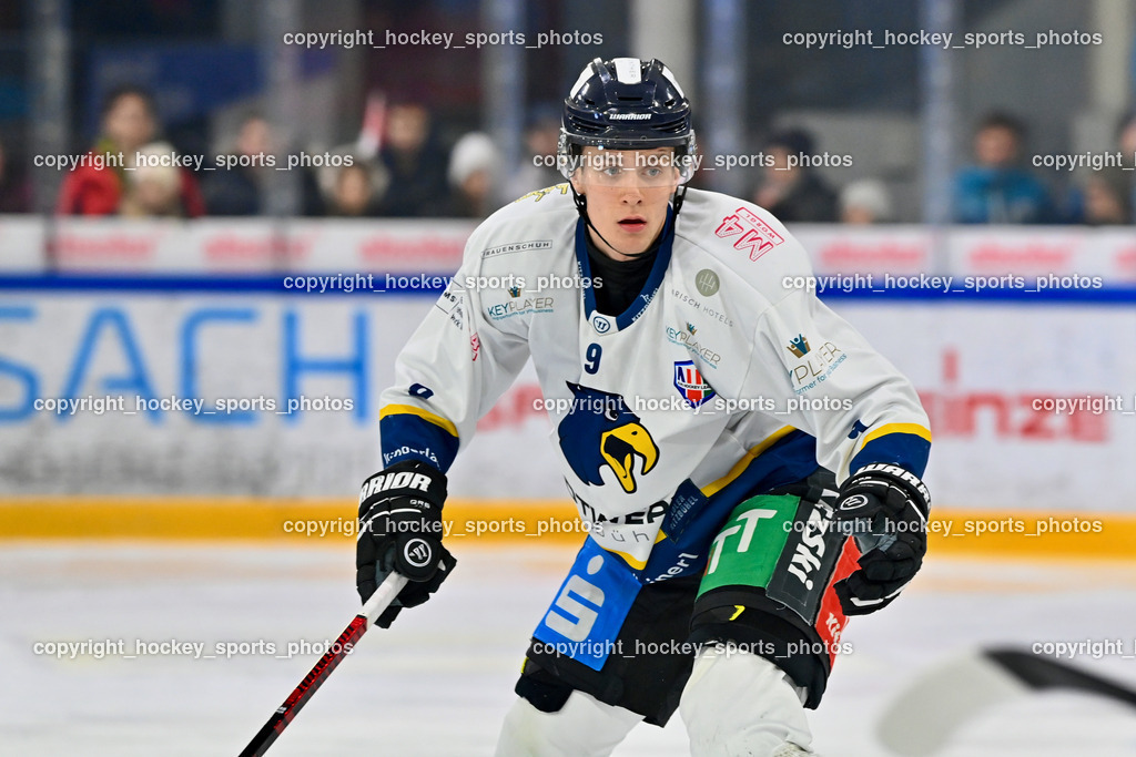 EK DIE ZELLER EISBÄREN vs. ADLER STADTWERKE KITZBÜHEL | #9 Wieltschnig Paolo ADLER STADTWERKE KITZBÜHEL, EK DIE ZELLER EISBÄREN vs. ADLER STADTWERKE KITZBÜHEL, EK DIE ZELLER EISBÄREN vs. ADLER STADTWERKE KITZBÜHEL am 06.02.2025 in Zell am See (KELIT Arena ZELL am SEE), Austria, (Photo by Bernd Stefan)