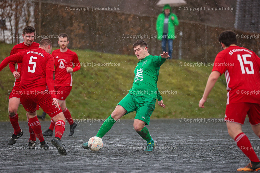 Hammerweiher Eibach (15) | 19.03.2023; Kreisliga B Dillenburg; Hartplatz Mandeln; SG Hammerweiher - TSV Eibach; Ergebnis: 0:3 (0:2)