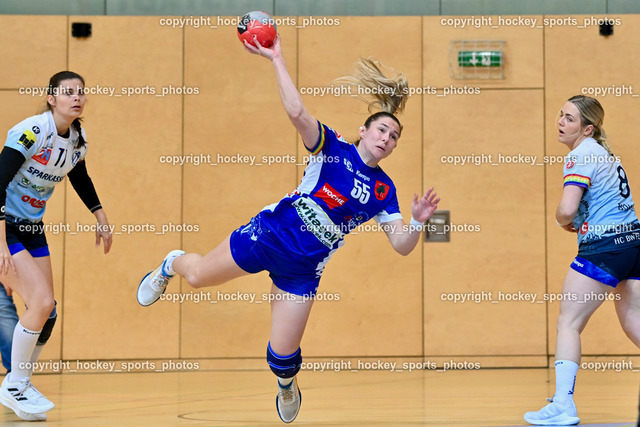 SC Ferlach Damen vs. Handballclub BW Feldkirch 1.4.2023 | #11 Hanslik Lara, #55 Pavkovic Andrea, #8 BOHLE Julia