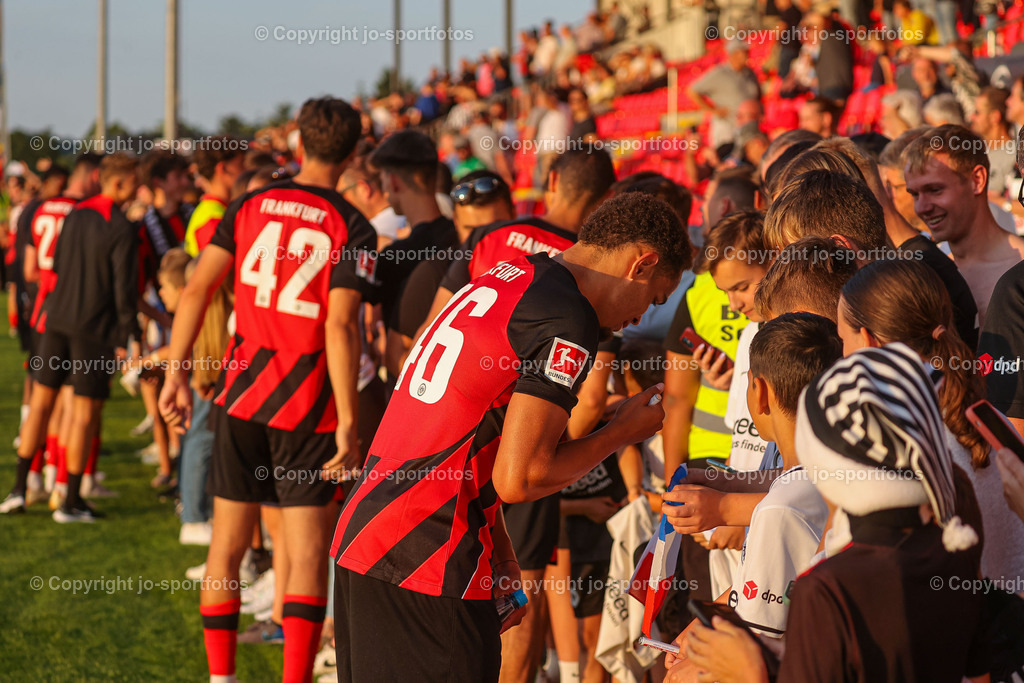BQ3I5772 | 18.07.2023; Testspiel; Sibre Sportzentrum Haarwasen; TSV Steinbach Haiger - Eintracht Frankfurt; Ergebnis: 2:1 (1:1)