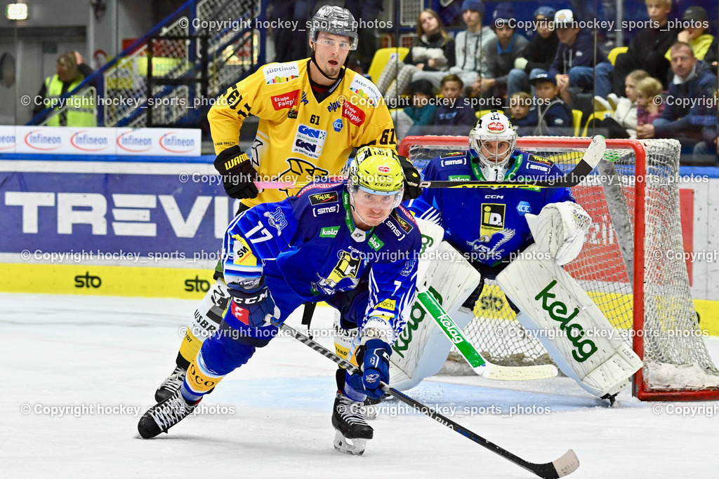 EC IDM Wärmepumpen VSV vs. HC Pustertal 14.10.2022 | #17 Kulda Arturs, #61 Ahl Filip, #1 Lamoureux Jean Philippe