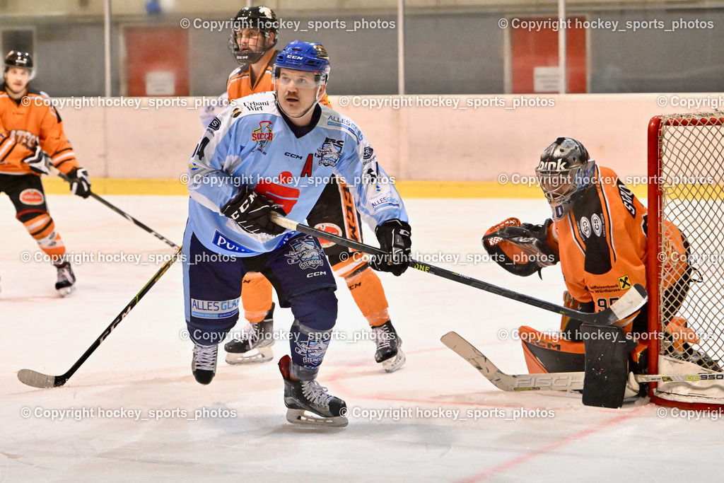 USC Velden vs. ESC Steindorf 9.1.2023 | #64 Stichauner Fabian, #95 Stroi Thomas