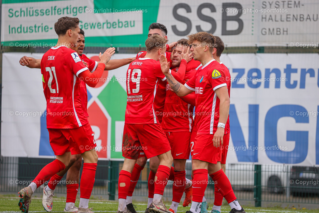 BQ3I9487 | 29.04.2023; Regionalliga Südwest; SIBRE Sportzentrum Haarwasen; TSV Steinbach Haiger - KSV Hessen Kassel; Ergebnis: 2:0 (0:0)