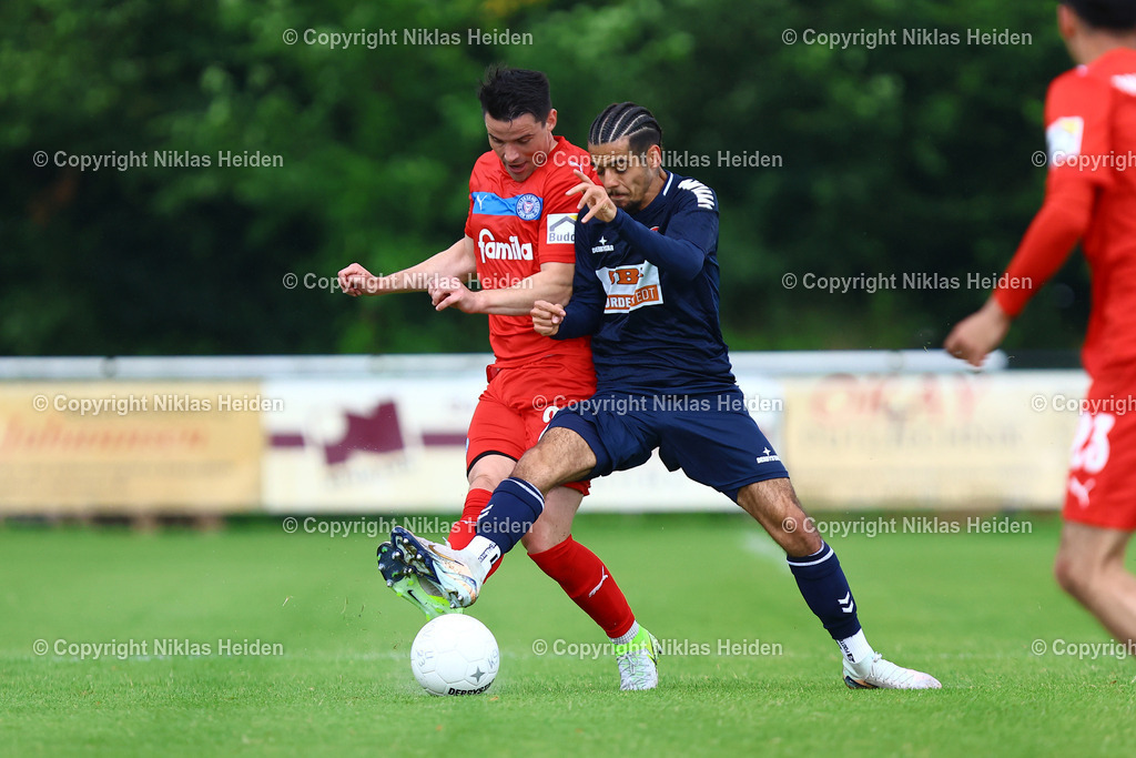 NH_HolsteinKielU23_FCEintrachtNorderstedt_Testspiel_05072025 | #24 Malte Christoph Petersen (Holstein Kiel U23), #17 Jorge Lucas Camacho De Valdoleiros (FC Eintracht Norderstedt)Fußball I Herren I Testspiel I Saison 2025-2026  I Holstein Kiel U23 - FC Eintracht Norderstedt I 05.07.2025 I Stadtwerke Arena Eckernförde - Realisiert mit Pictrs.com